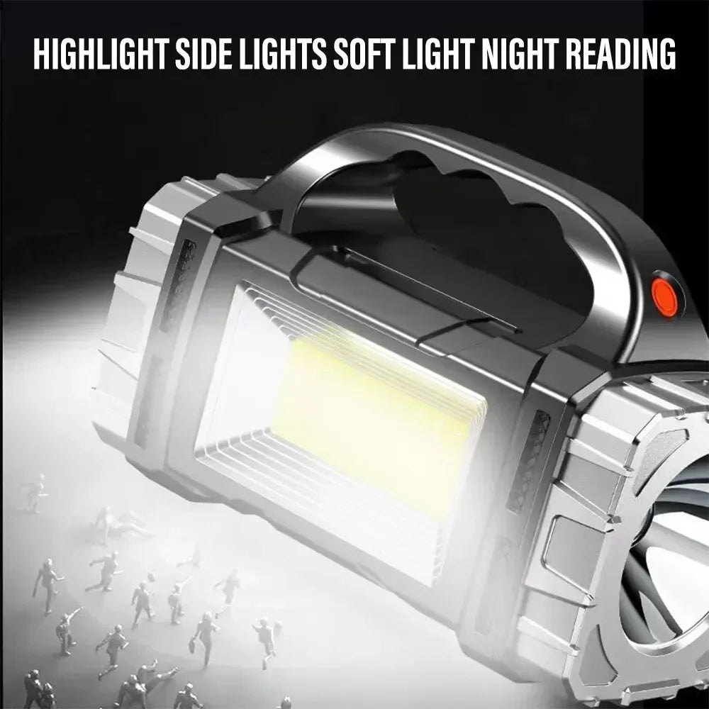 Solar & USB Rechargeable LED Flashlight