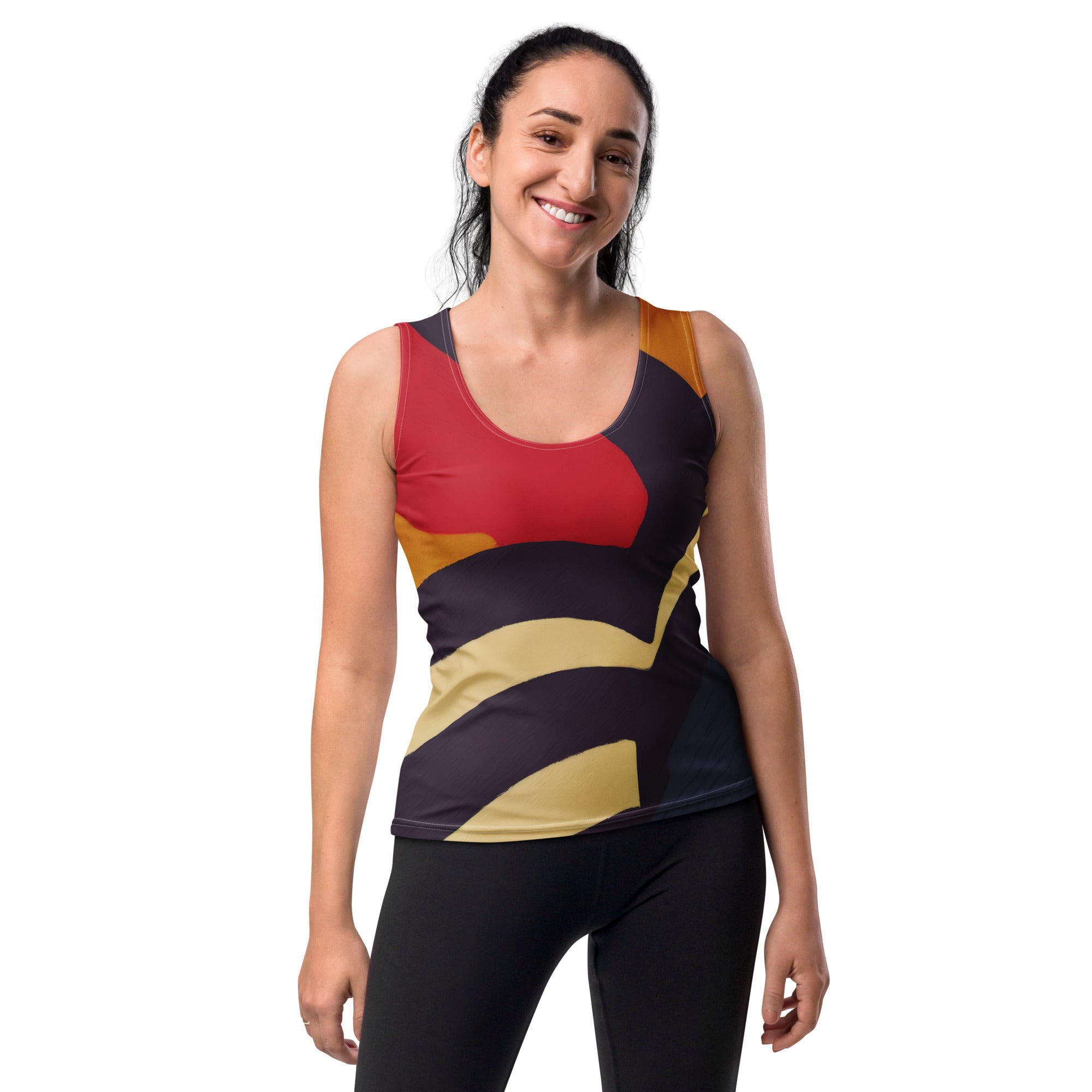 Colourblock Stretch Fit Women's Tank Top