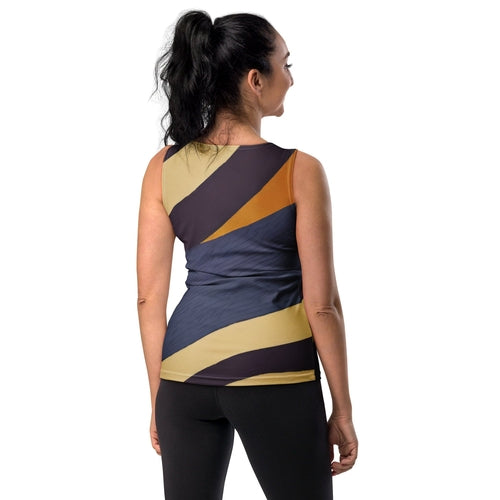 Colourblock Stretch Fit Women's Tank Top